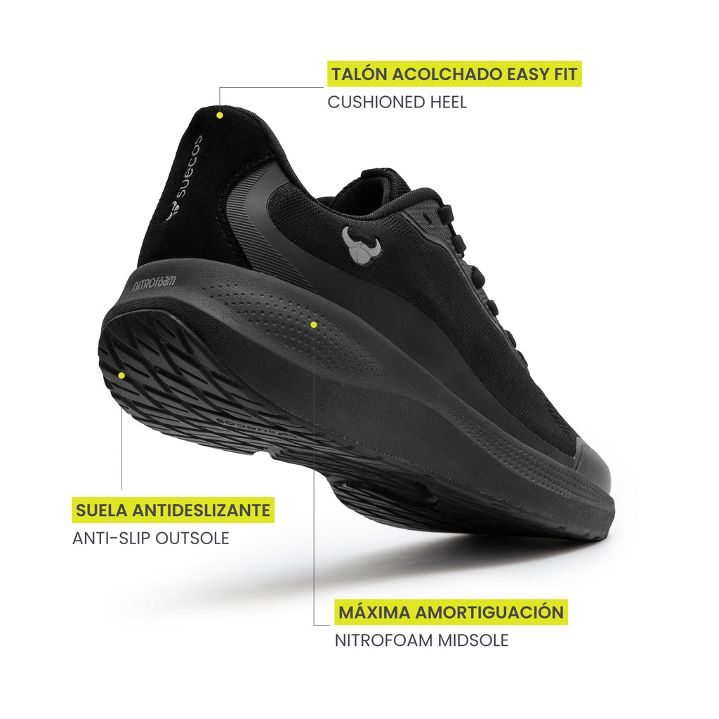 Aura Black Trainers 