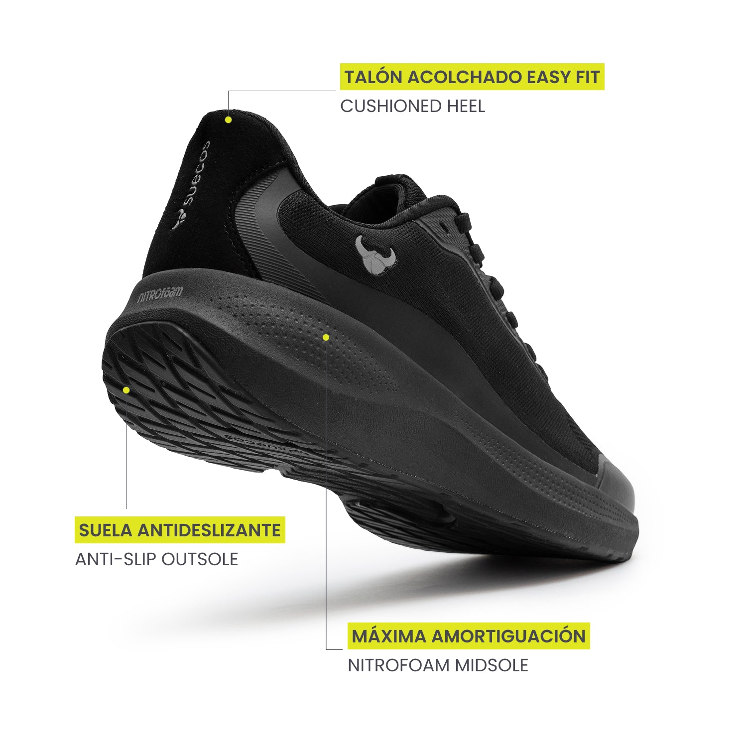 Aura Black Trainers 