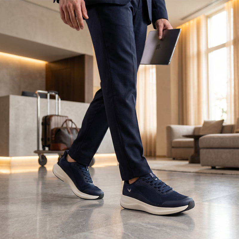 Aura Navy Blue Shoes 