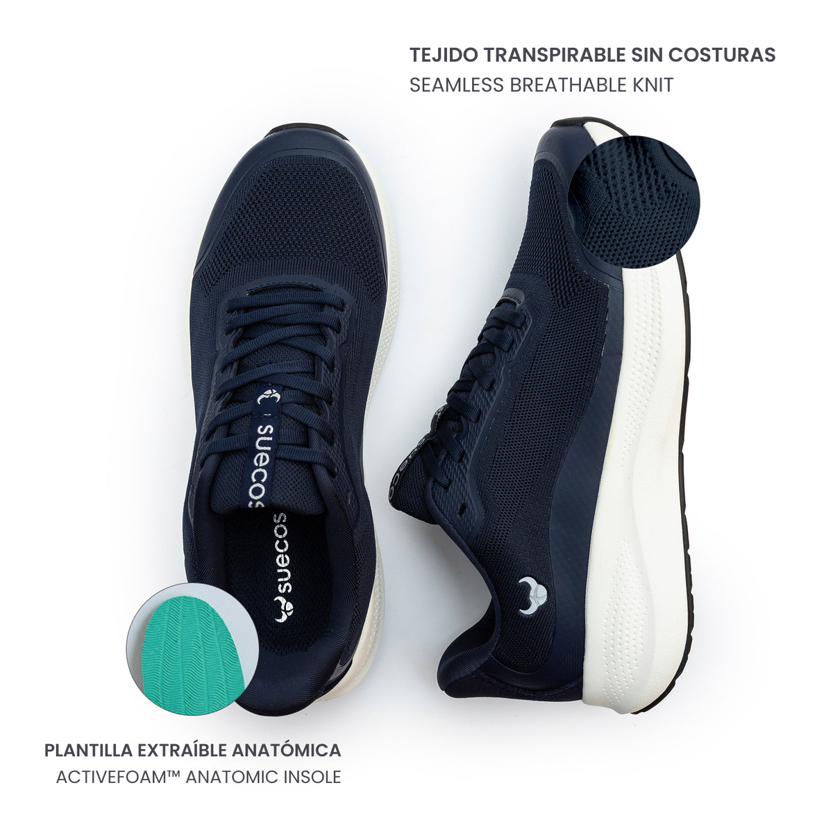 Aura Navy Blue Shoes 