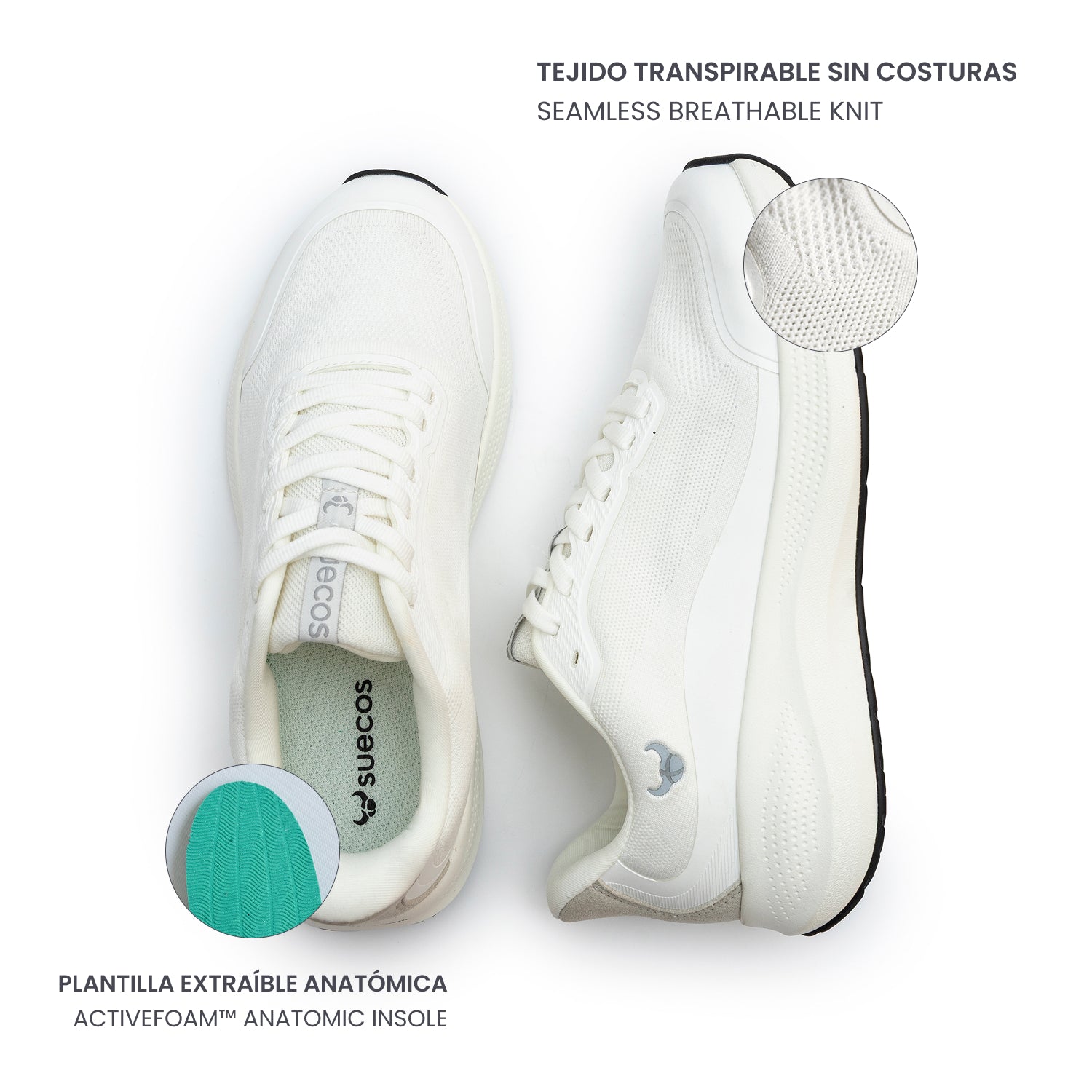 Aura White Shoes 