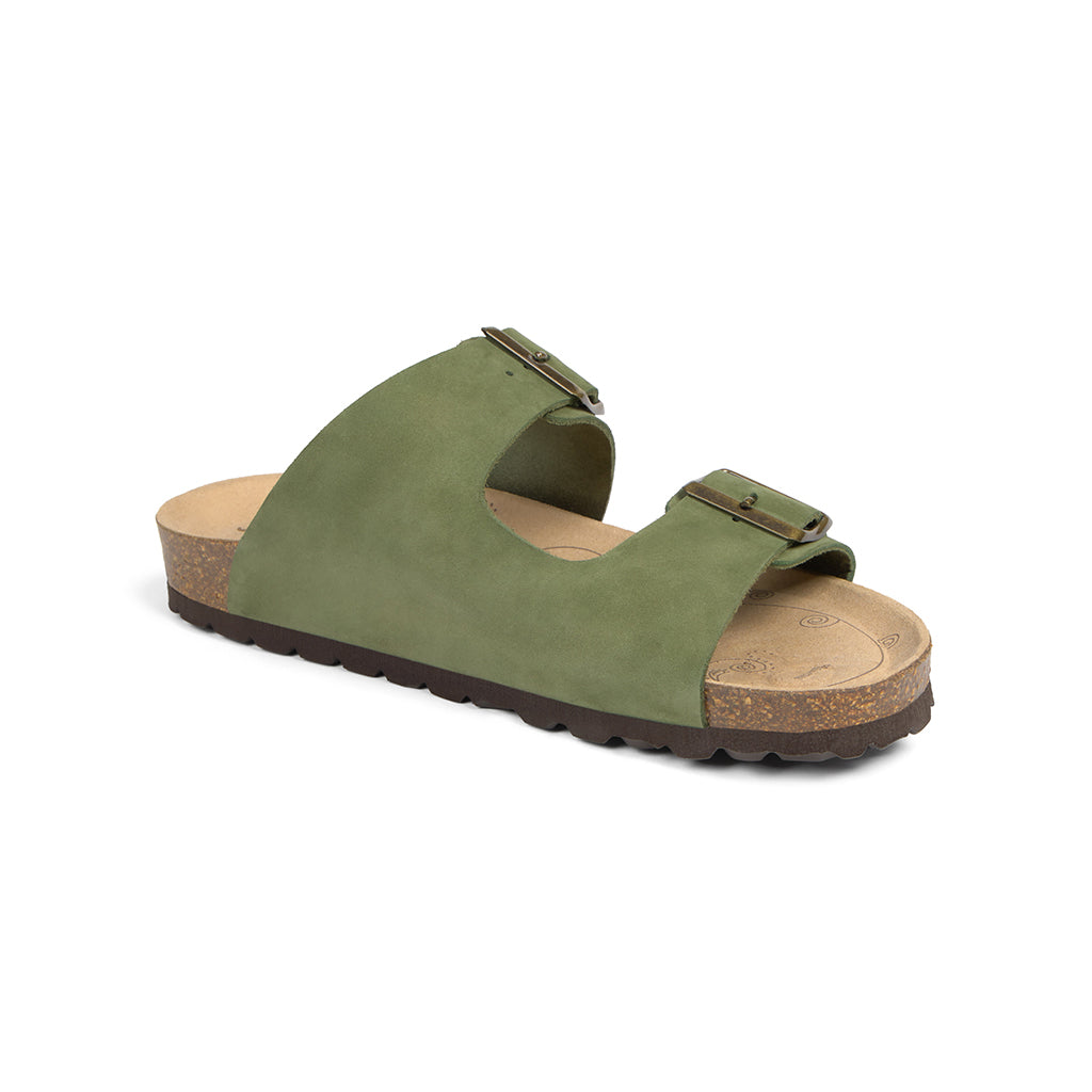 Bris Olive Green Sandals 