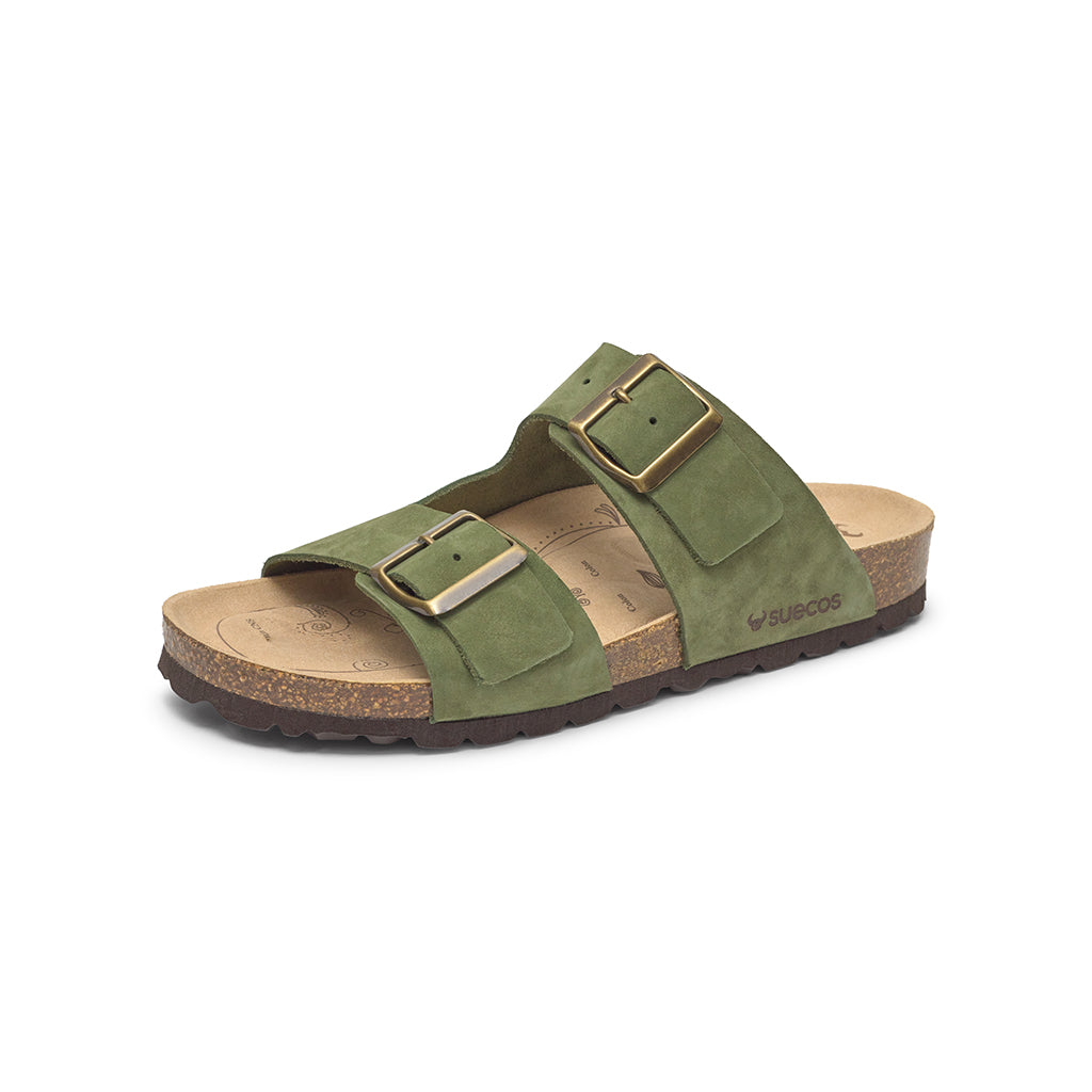 Bris Olive Green Sandals 