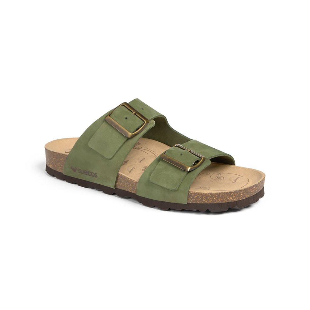 Bris Olive Green Sandals 