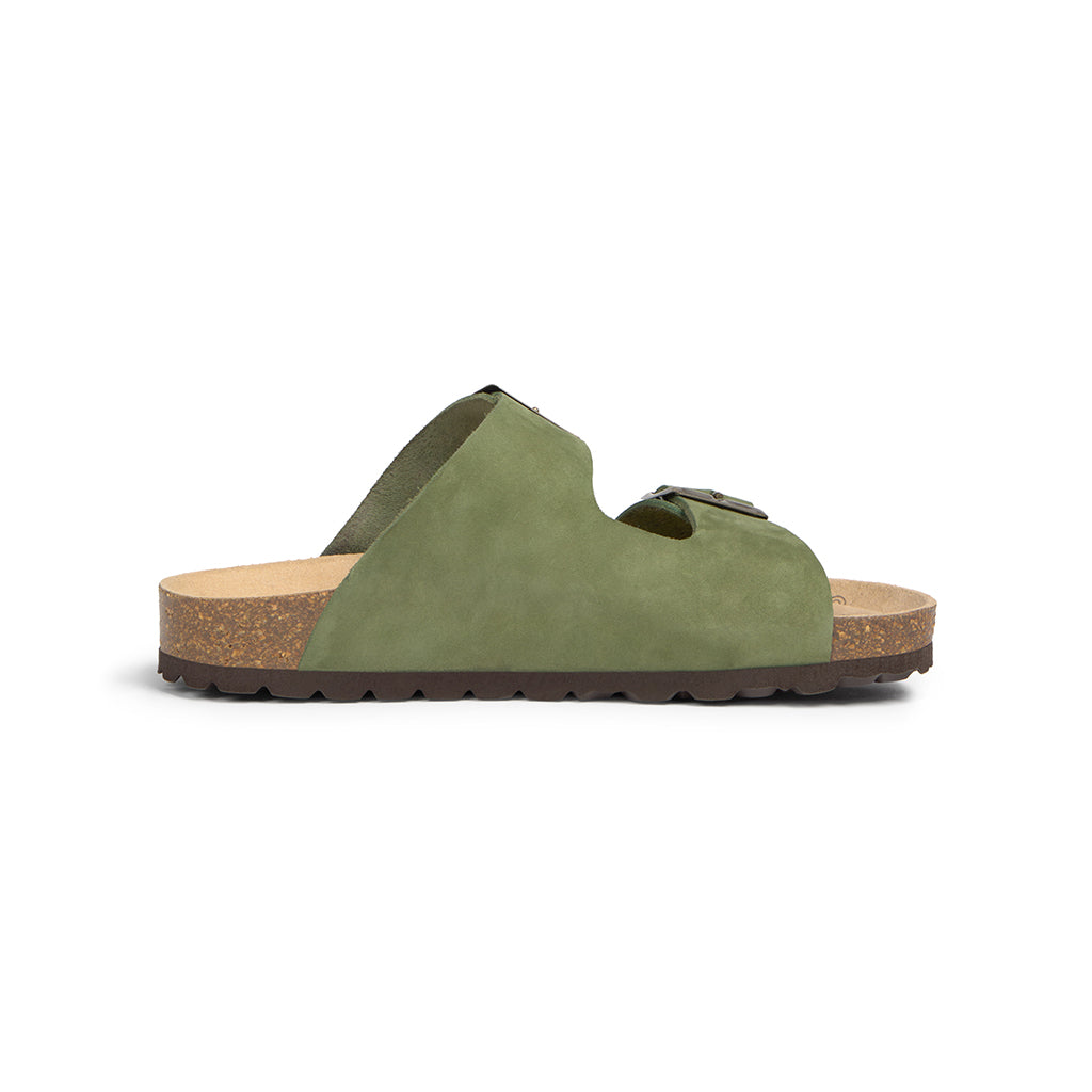 Bris Olive Green Sandals 