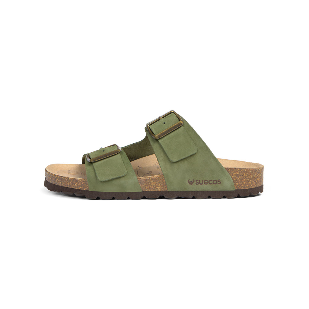 Bris Olive Green Sandals 