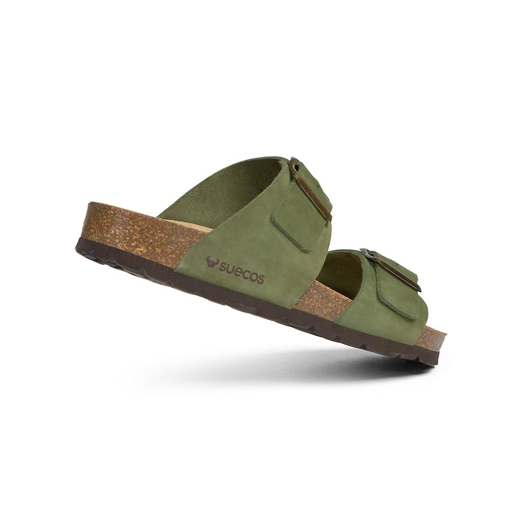 Bris Olive Green Sandals 