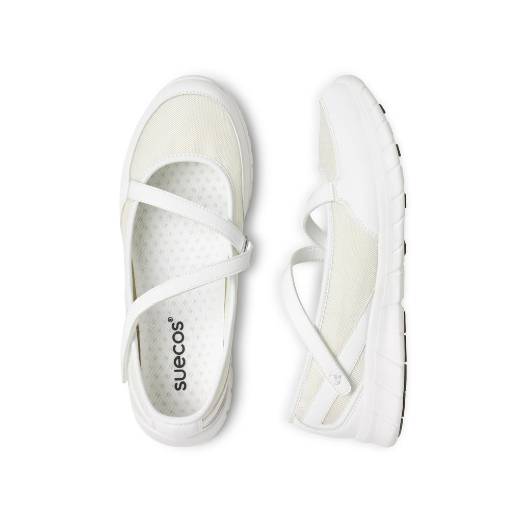 Frida White Ballet Flats 