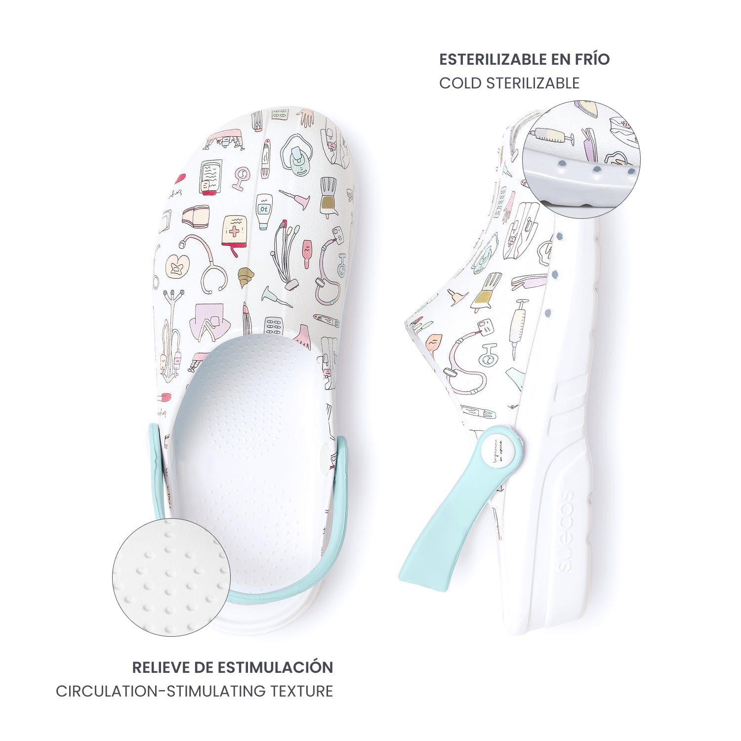 Oden+ Nurse in a Hurry Blue Clogs 
