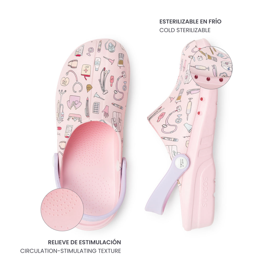 Oden+ Nurse in Distress Pink Clogs 