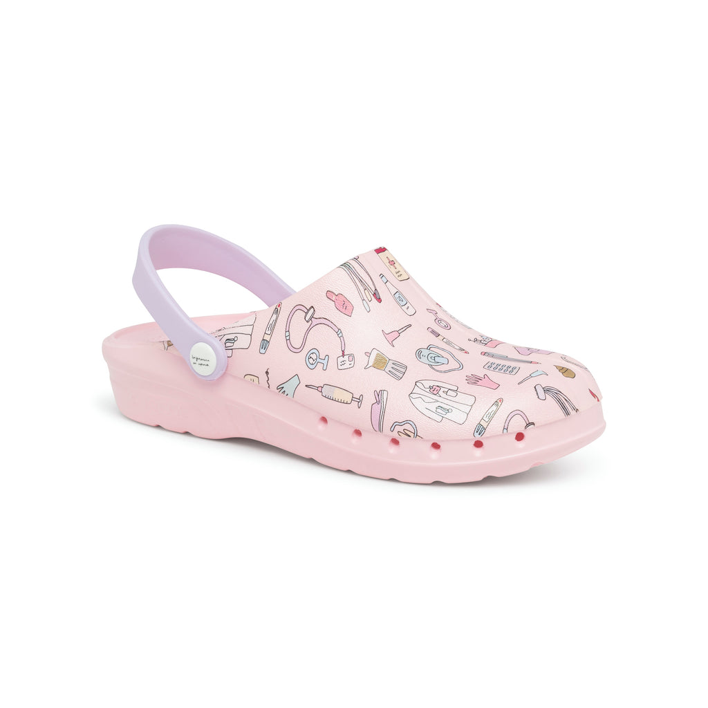 Oden+ Nurse in Distress Pink Clogs 