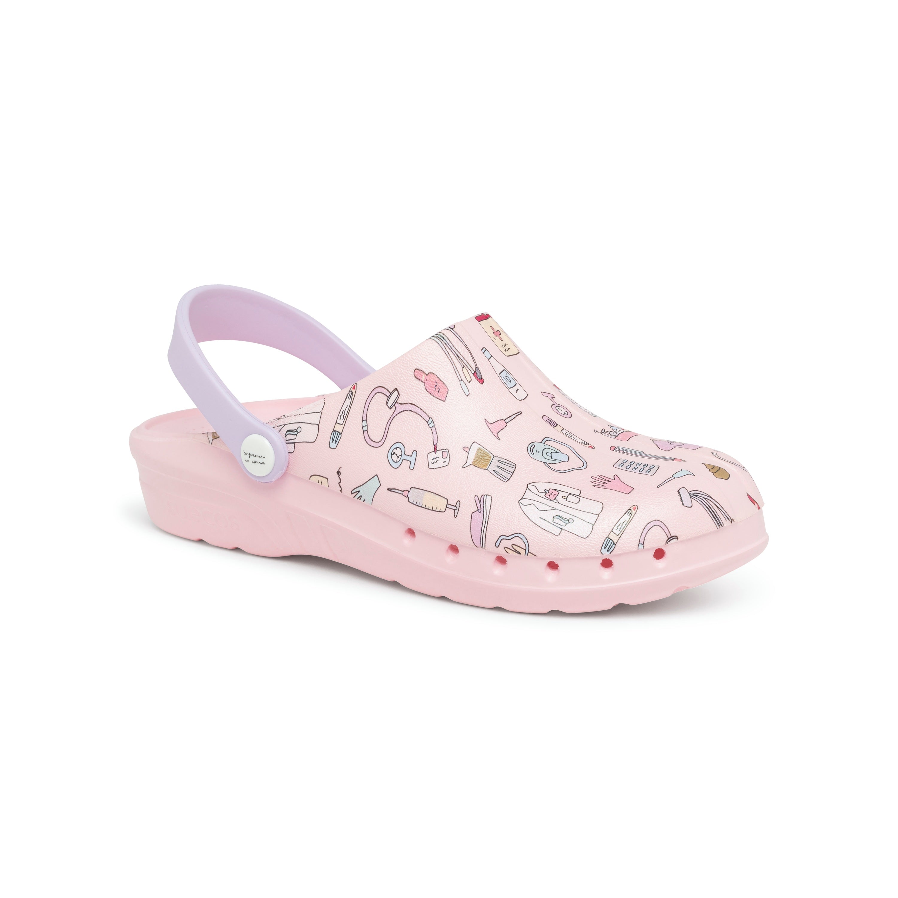 Oden+ Nurse in Distress Pink Clogs 