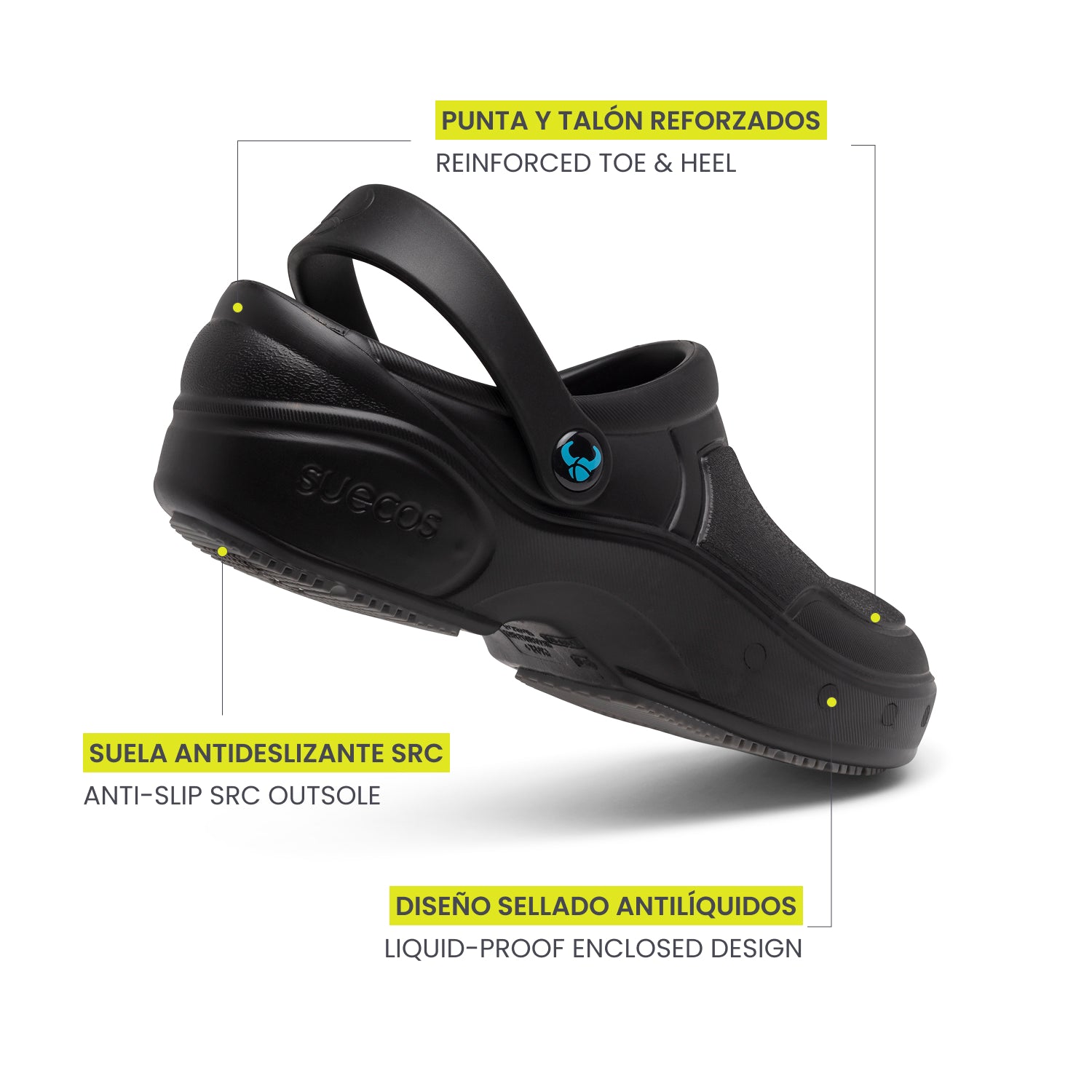 Thor+ Closed Black Clogs 