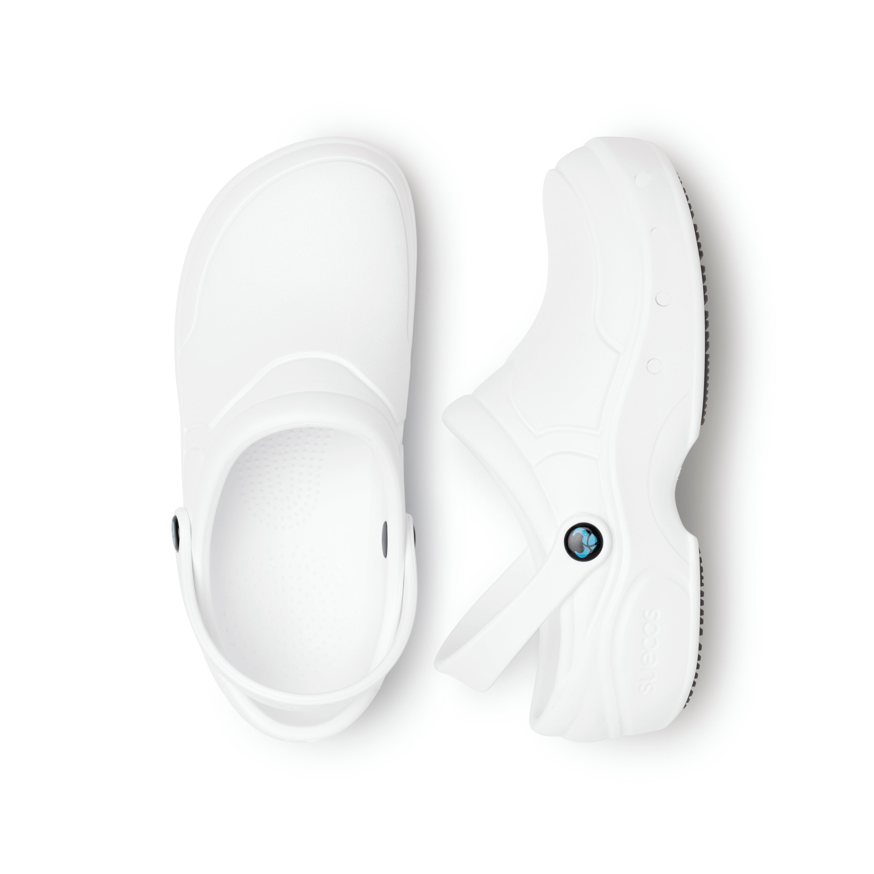 Thor+ Enclosed White Clogs 