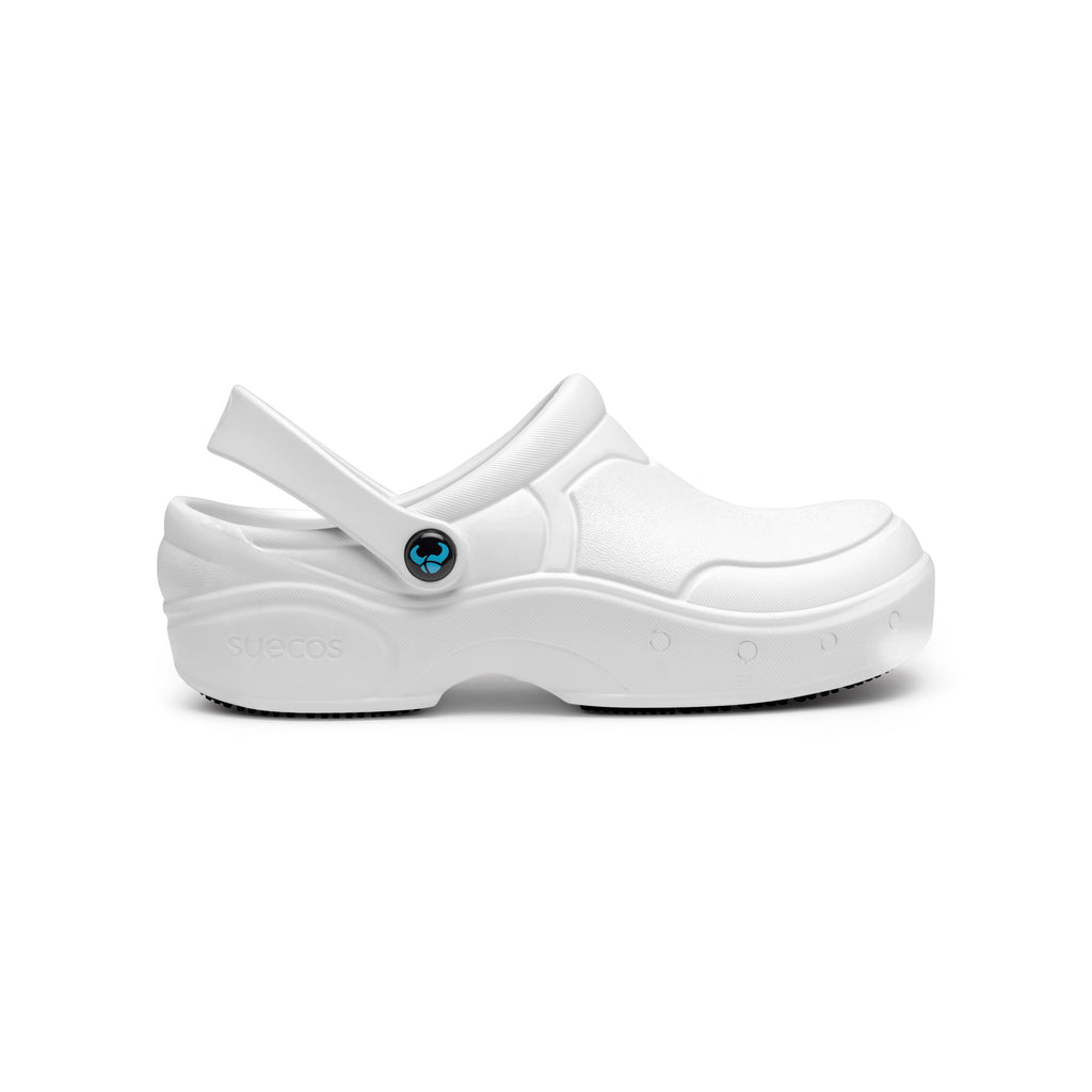 Thor+ Enclosed White Clogs 