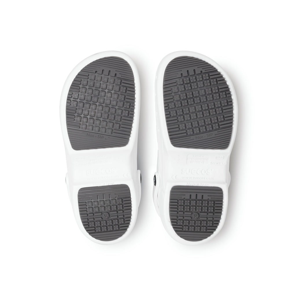 Thor+ Enclosed White Clogs 