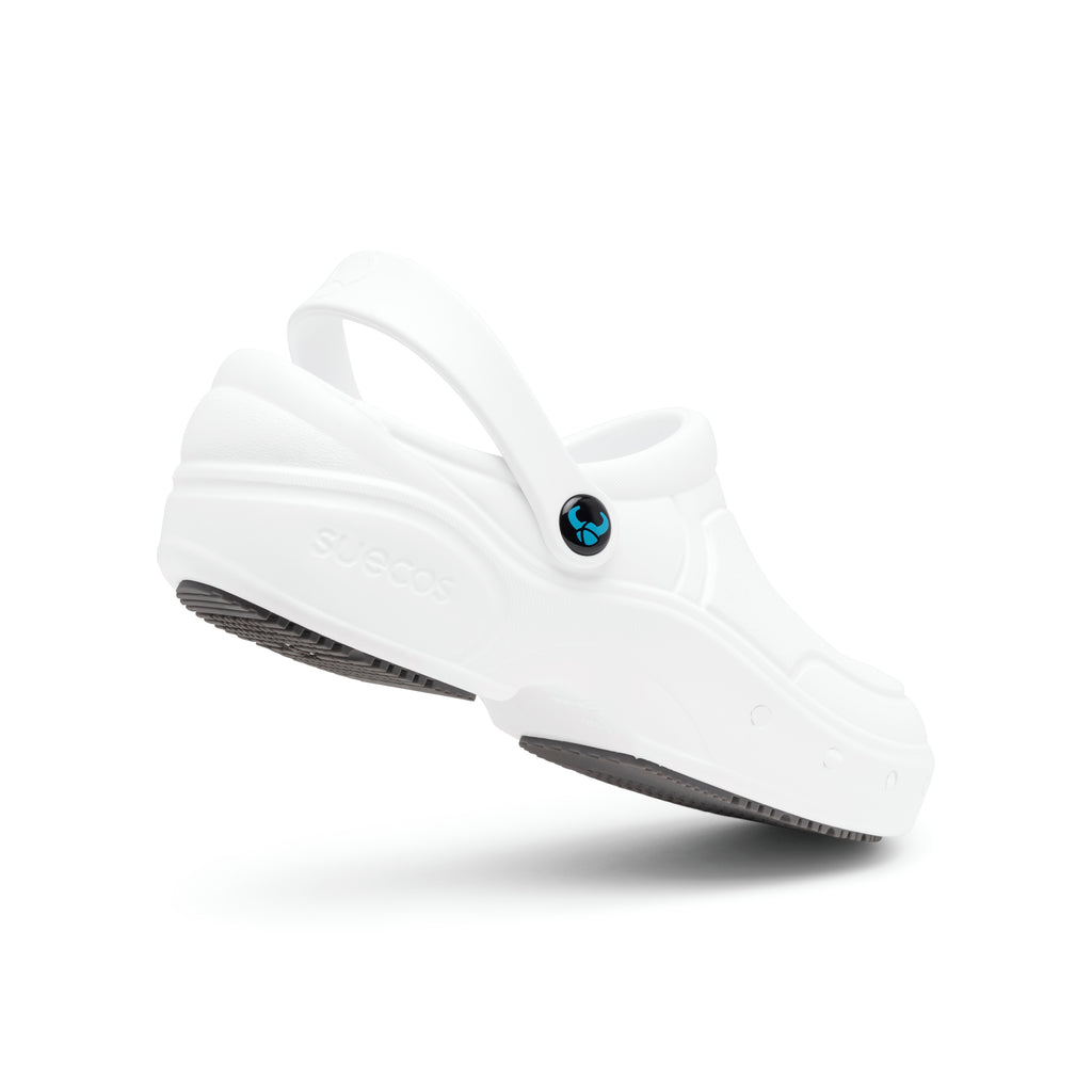 Thor+ Enclosed White Clogs 