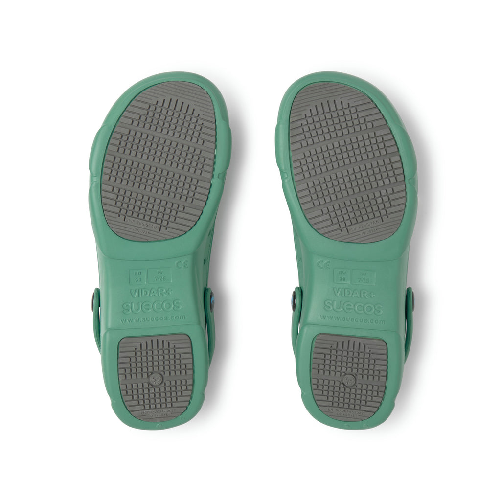 Vidar+ Green Clogs 
