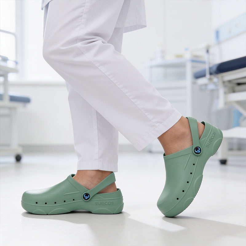 Vidar+ Green Clogs 