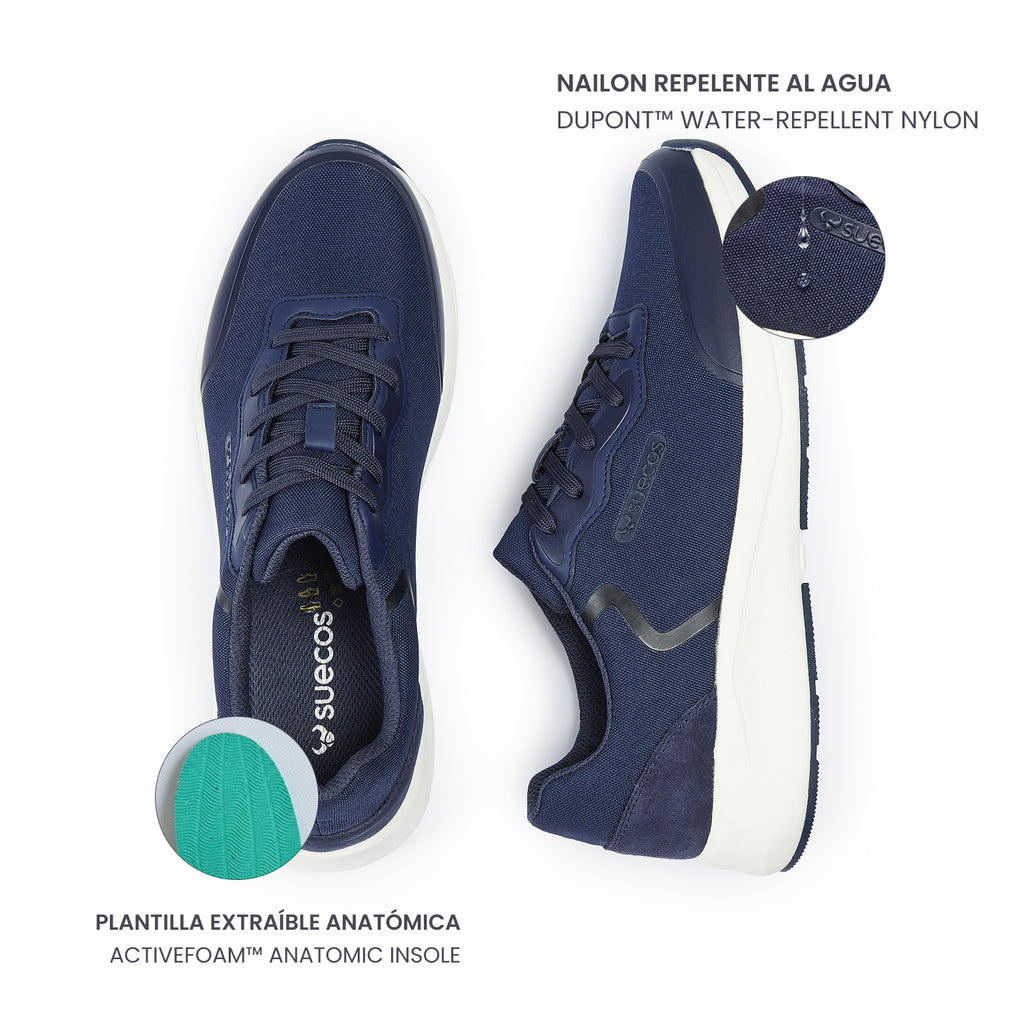 Vinter Navy Blue Shoes 
