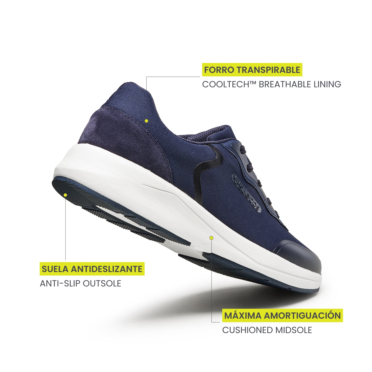 Vinter Navy Blue Shoes 